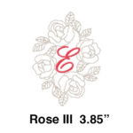 A rose iii 3. 8 5 inch decal
