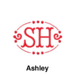 A red logo with the letters sh and ashley