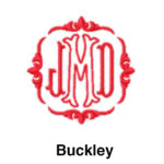 A red frame with the letters jmd and buckley