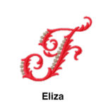 A red letter e with the name eliza