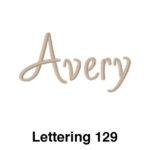 Avery lettering 1 2 9
