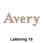 A picture of the word avery in an english font.