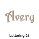 Avery font lettering 2 1