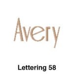 Avery-lettering 5 8
