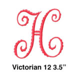 A red letter h with the word " victorian 1 2 3. 5 ".