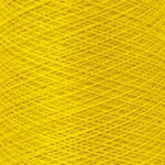 A close up of yellow yarn
