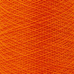 A close up of orange yarn
