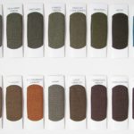 A series of different colors of hair dye.